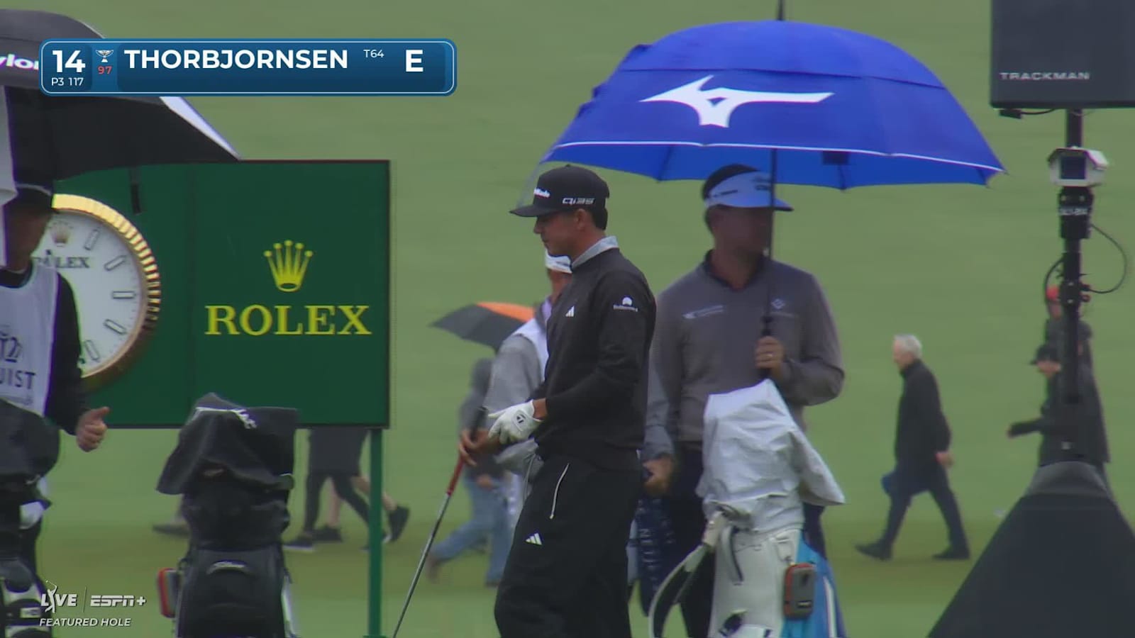 Michael Thorbjornsen makes birdie on No. 14 at Truist Championship