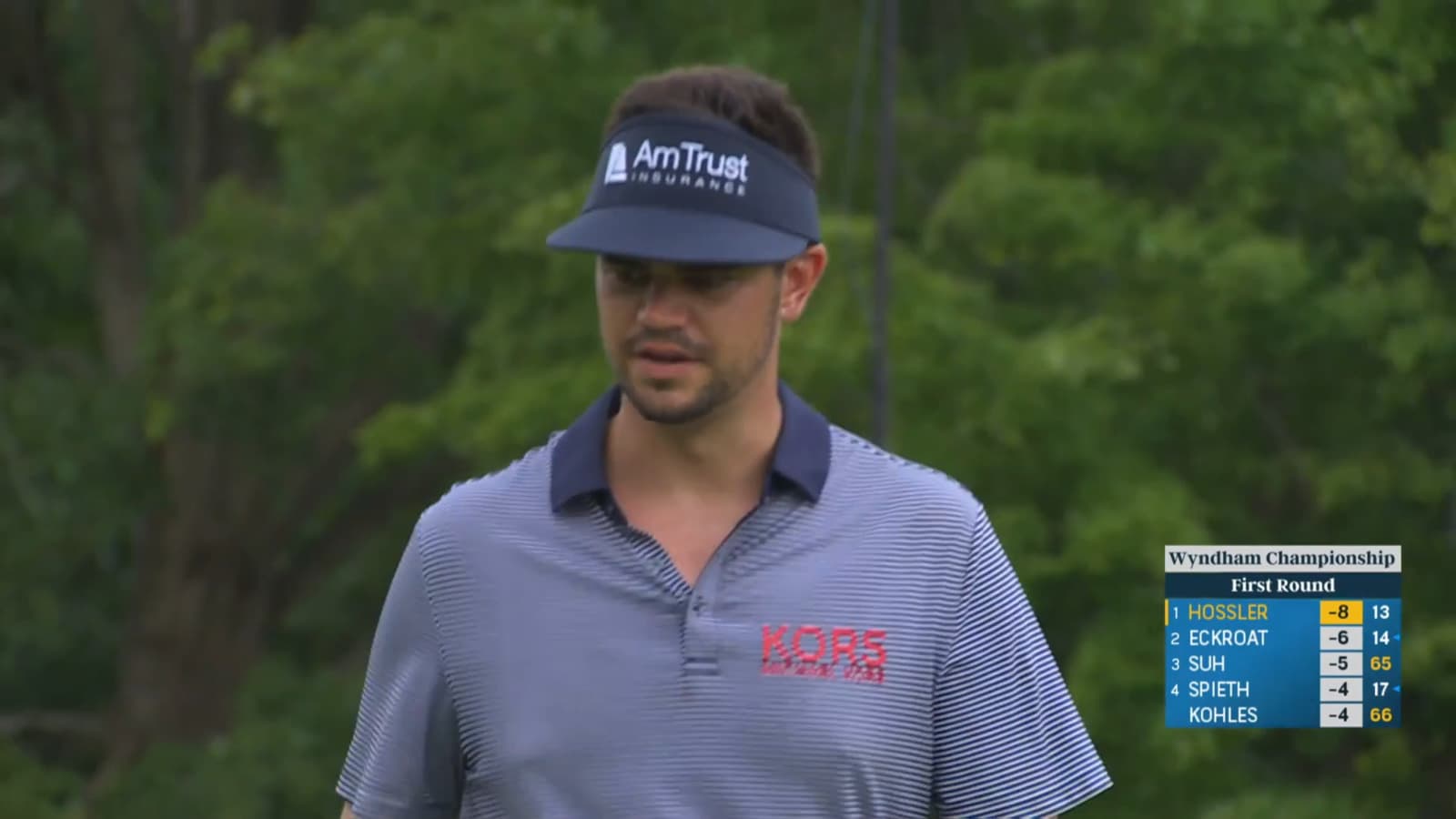 Beau Hossler holes 18-footer for birdie at Wyndham
