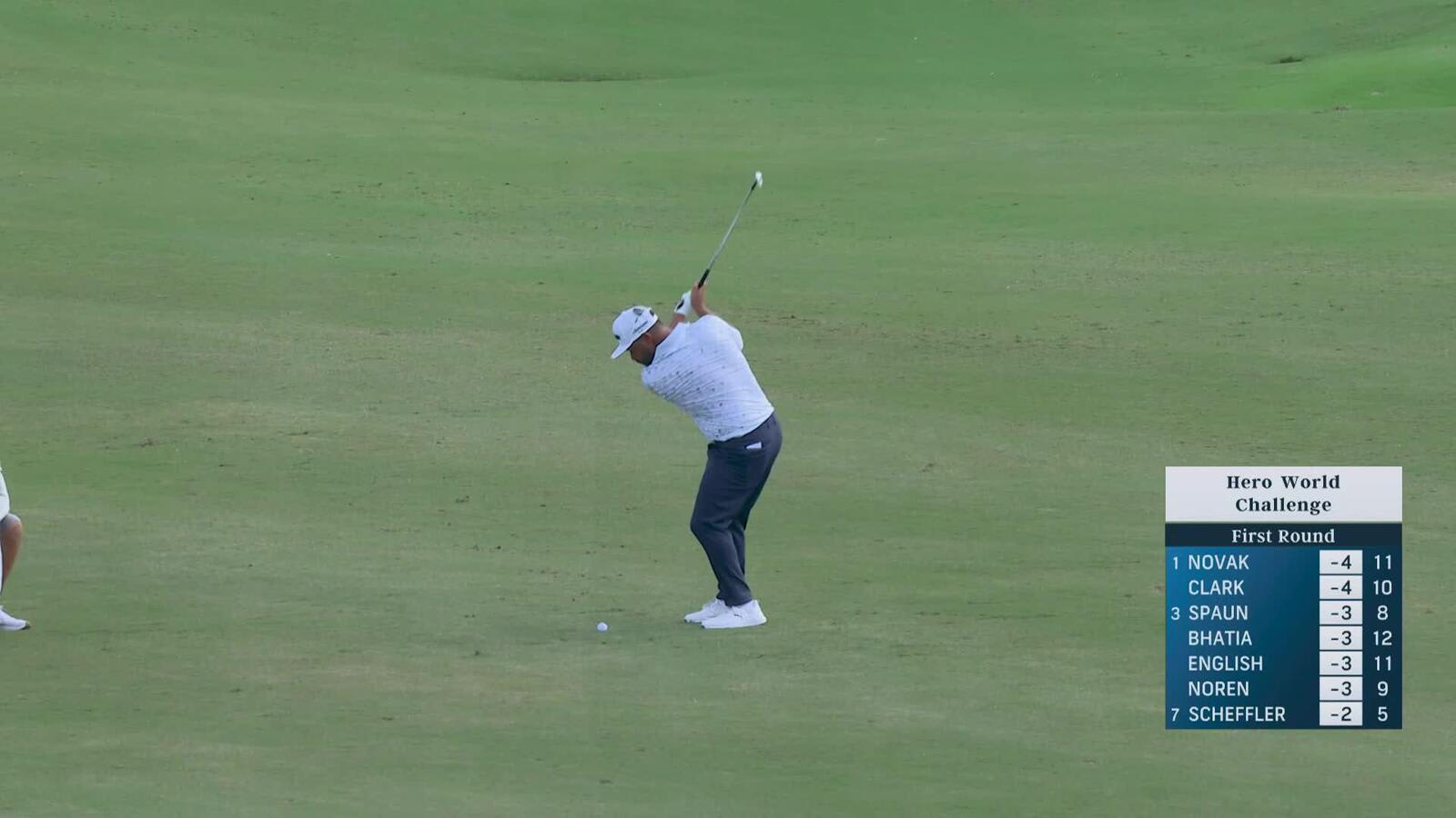 J.J. Spaun hits 86-yard approach to 5 feet, sets up birdie on No. 9 at Hero World Challenge