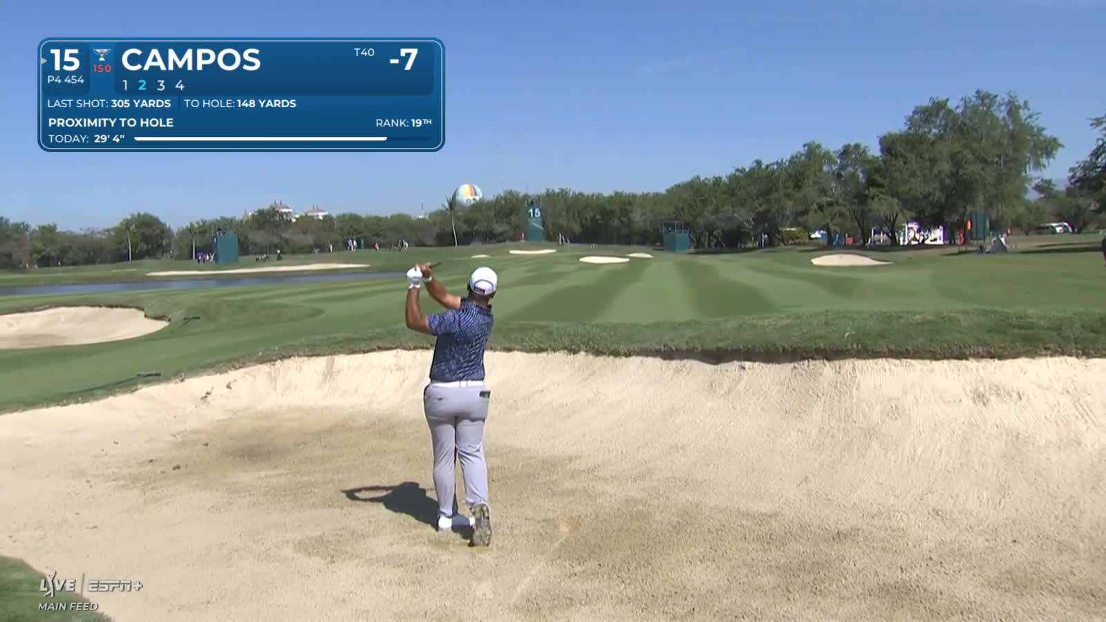 Rafael Campos sticks approach to 6-feet and birdies at Mexico Open