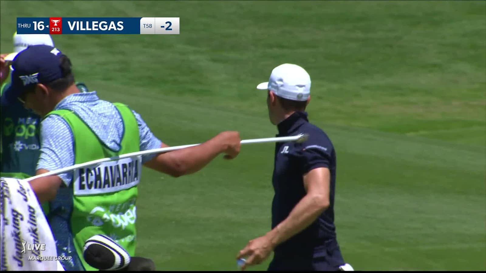 Camilo Villegas makes birdie at Mexico Open