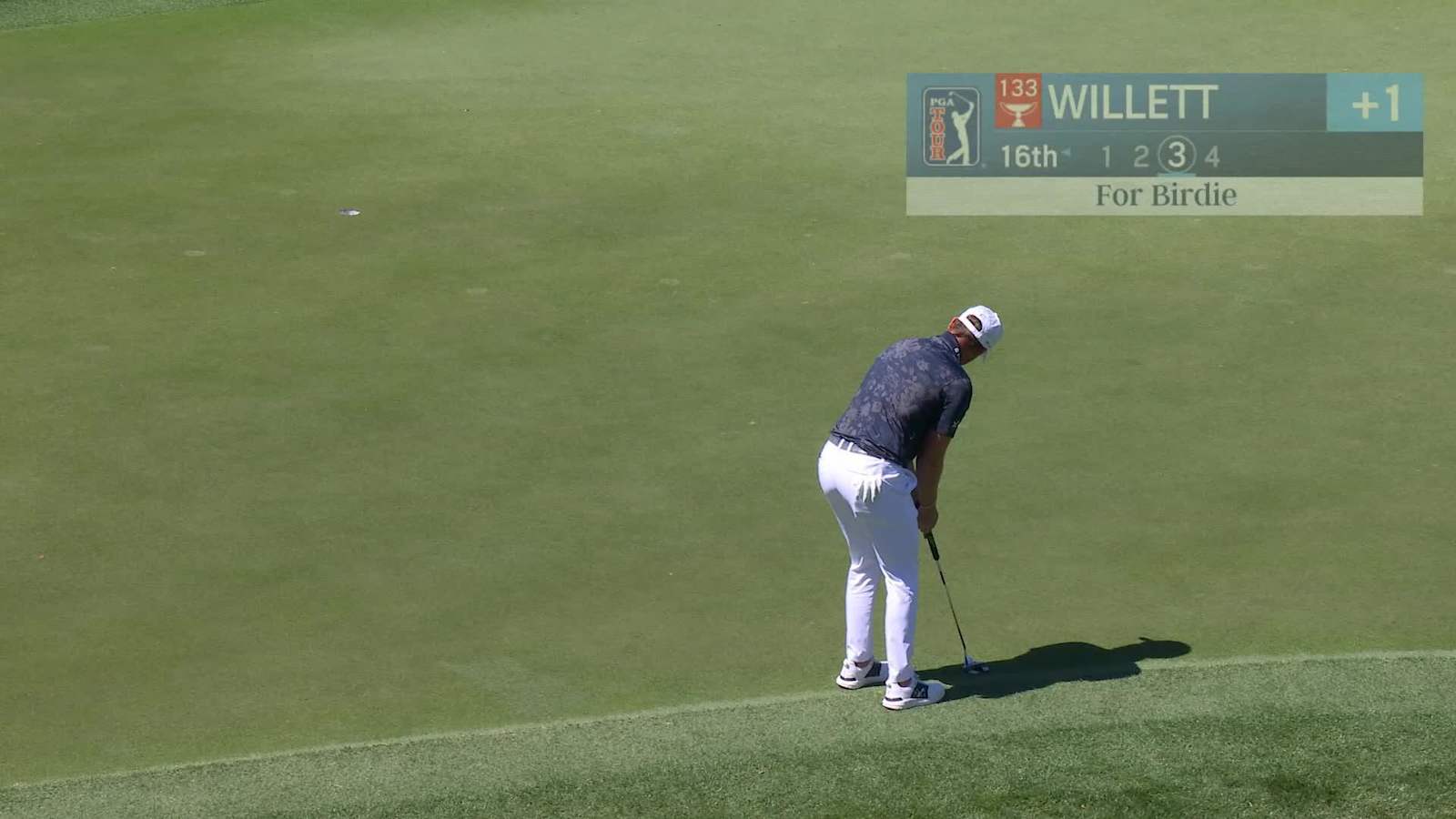 Danny Willett sinks a 21-foot birdie putt at Valspar