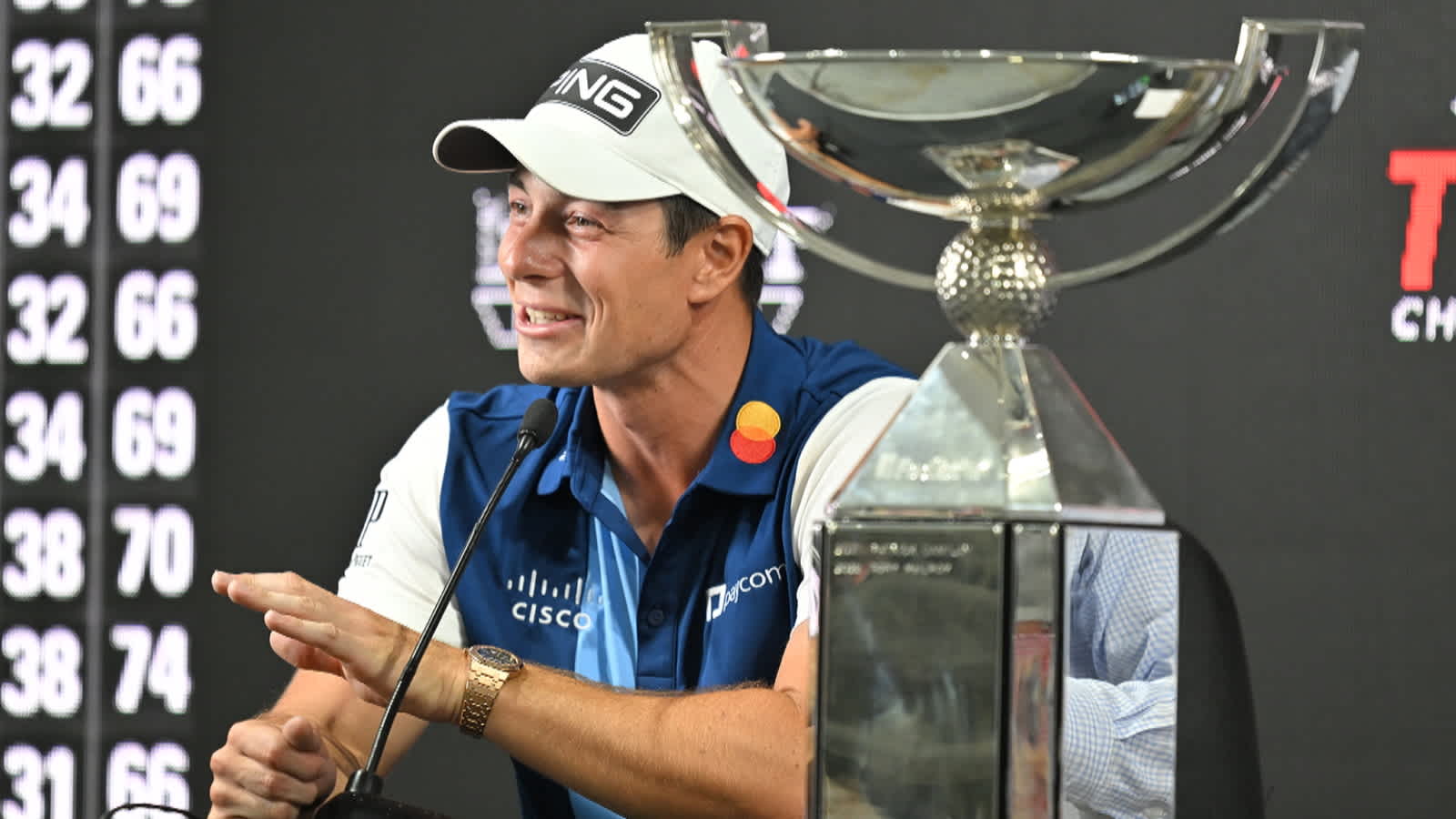 Viktor Hovland news conference after winning FedExCup and TOUR Championship