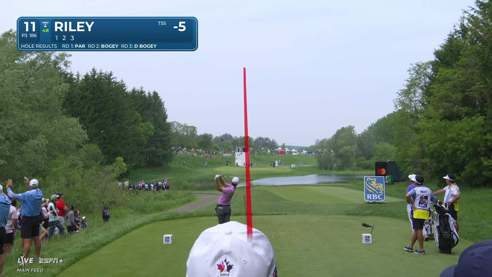 Davis Riley makes birdie on No. 11 at RBC Canadian