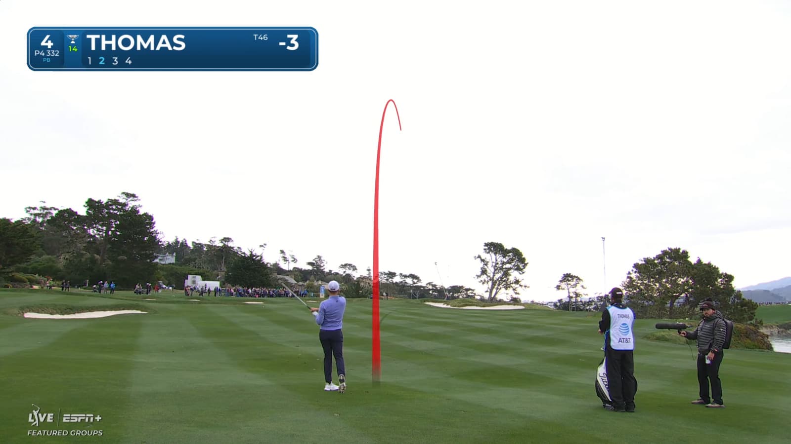 Justin Thomas goes flag hunting to set up birdie at AT&T Pebble Beach