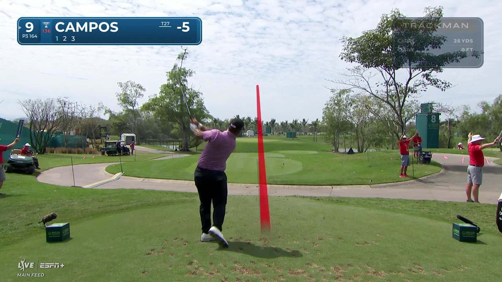 Rafael Campos impressive tee shot leads to birdie at Mexico Open