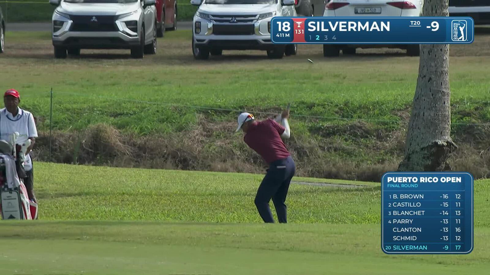 Ben Silverman makes birdie on No. 18 at Puerto Rico