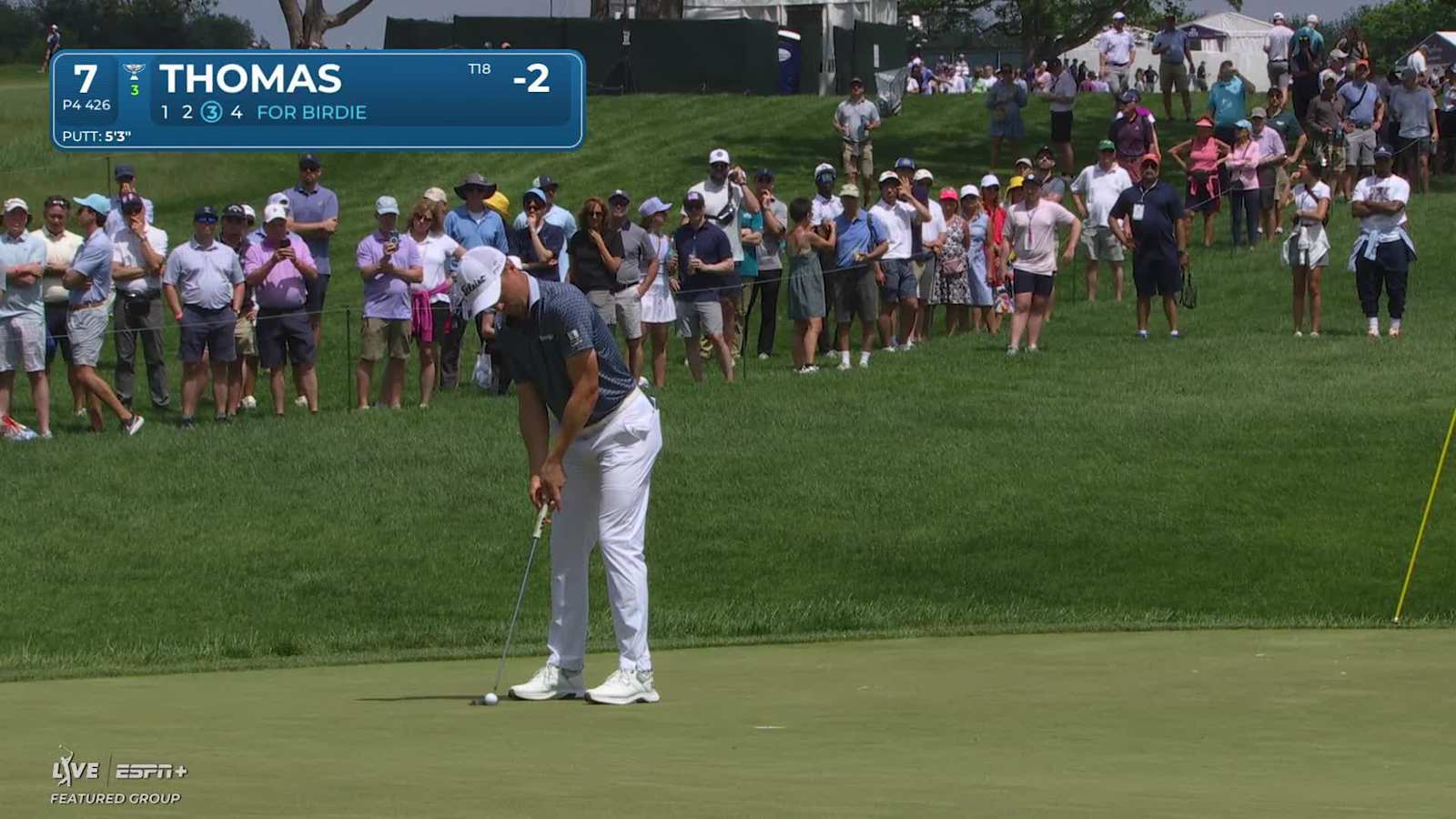 Justin Thomas gets to 3-under with birdie at Truist Championship