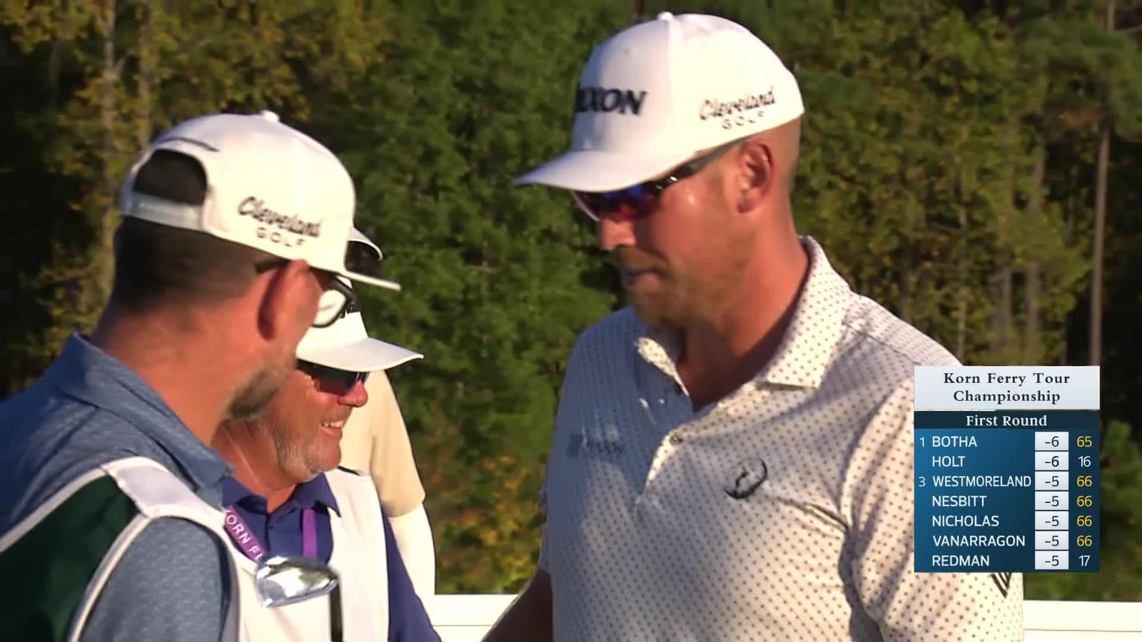 Ian Holt makes birdie on No. 17 at Korn Ferry Tour Champ