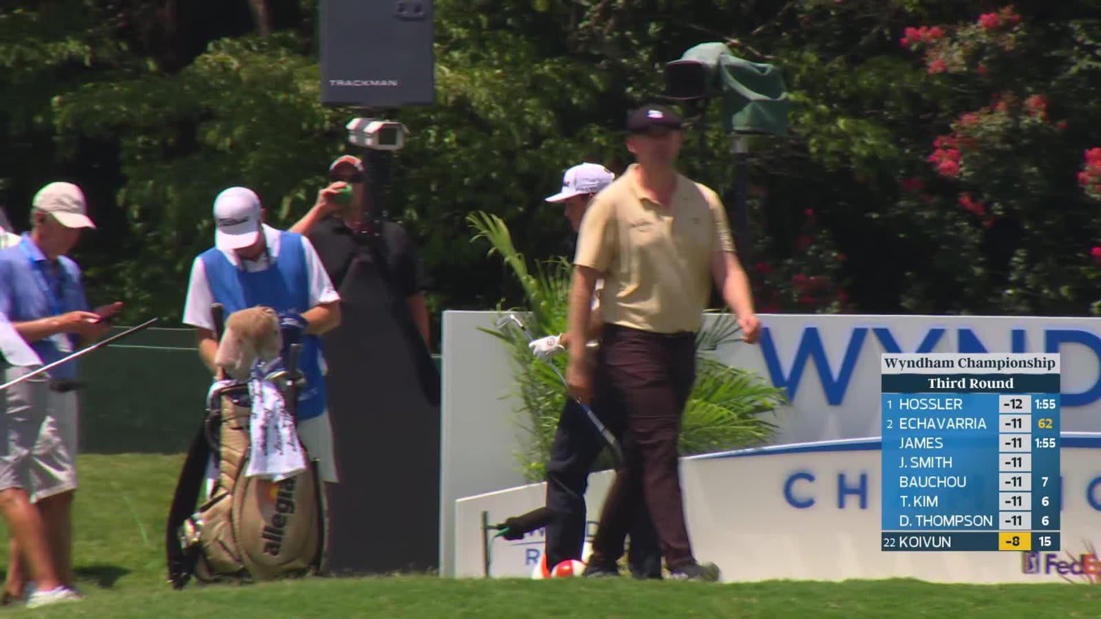 Jackson Koivun hits tee shot to 7 feet, sets up birdie on No. 16 at Wyndham
