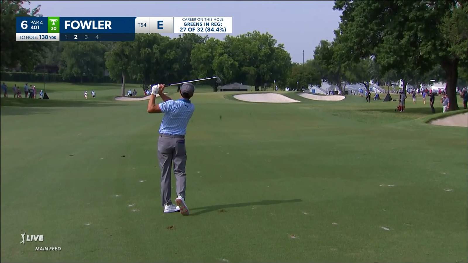 Rickie Fowler sticks approach to set up birdie at Charles Schwab