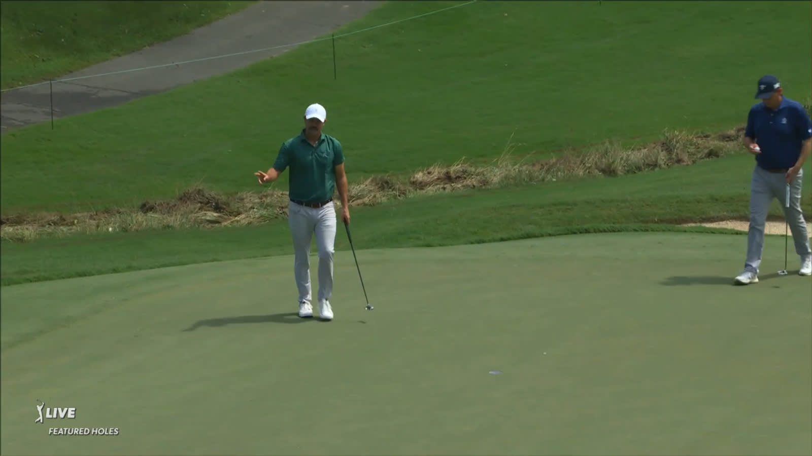Wesley Bryan holes 13-footer for birdie at Wyndham
