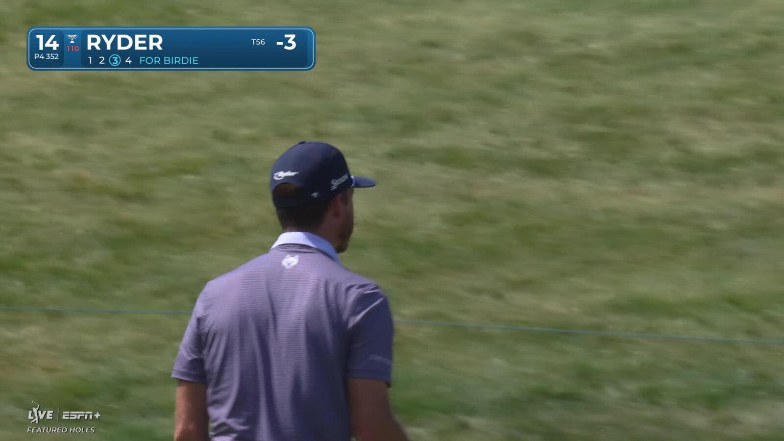 Sam Ryder makes birdie on No. 14 at John Deere