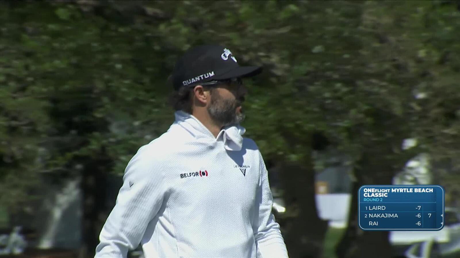 Adam Hadwin sinks 9-foot birdie putt on No. 10 at ONEflight Myrtle