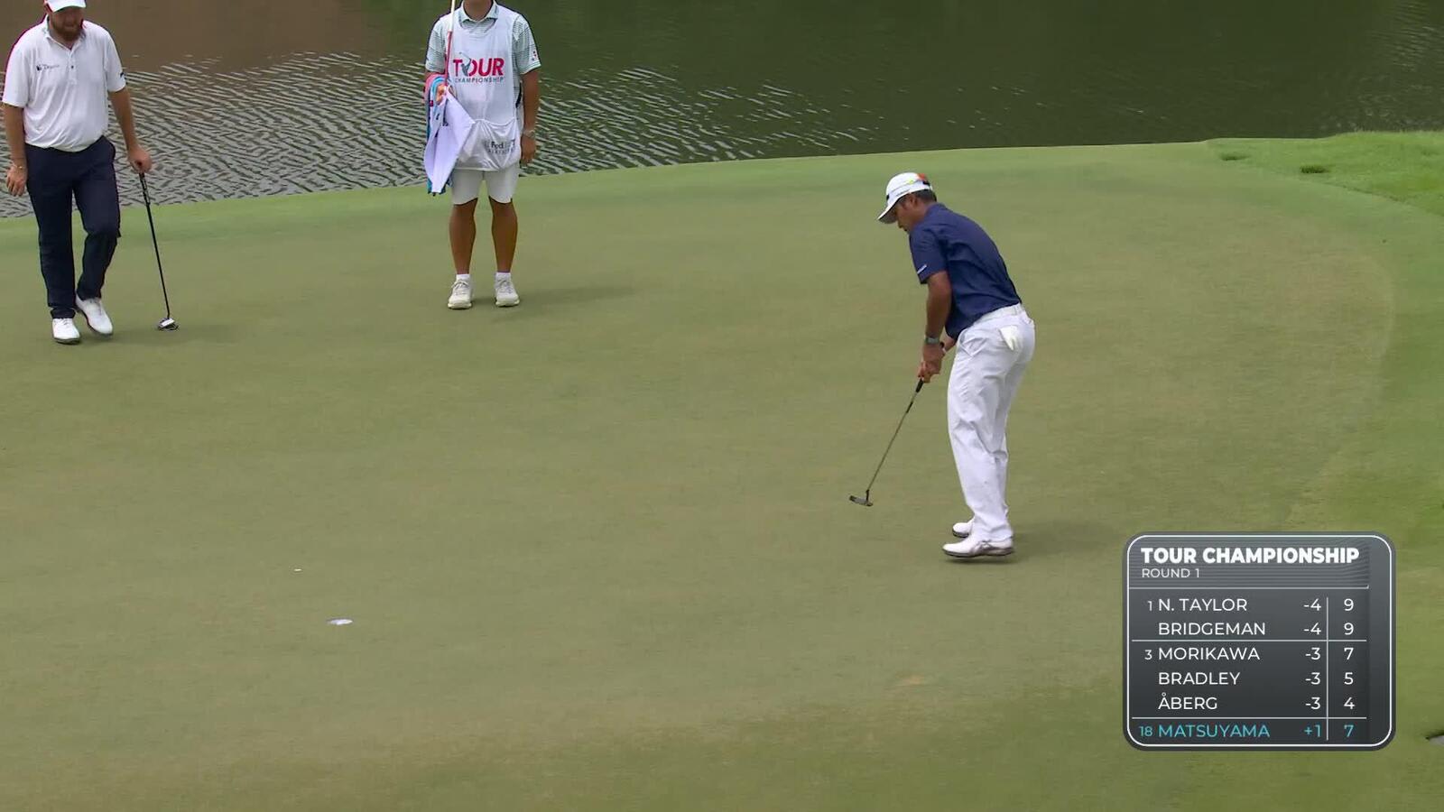 Hideki Matsuyama makes birdie on No. 8 at TOUR Championship