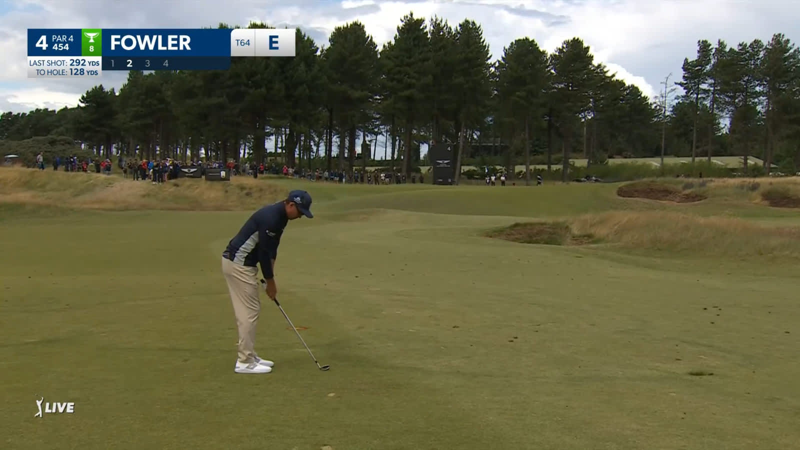 Rickie Fowler uses nice approach to yield birdie at Genesis Scottish Open