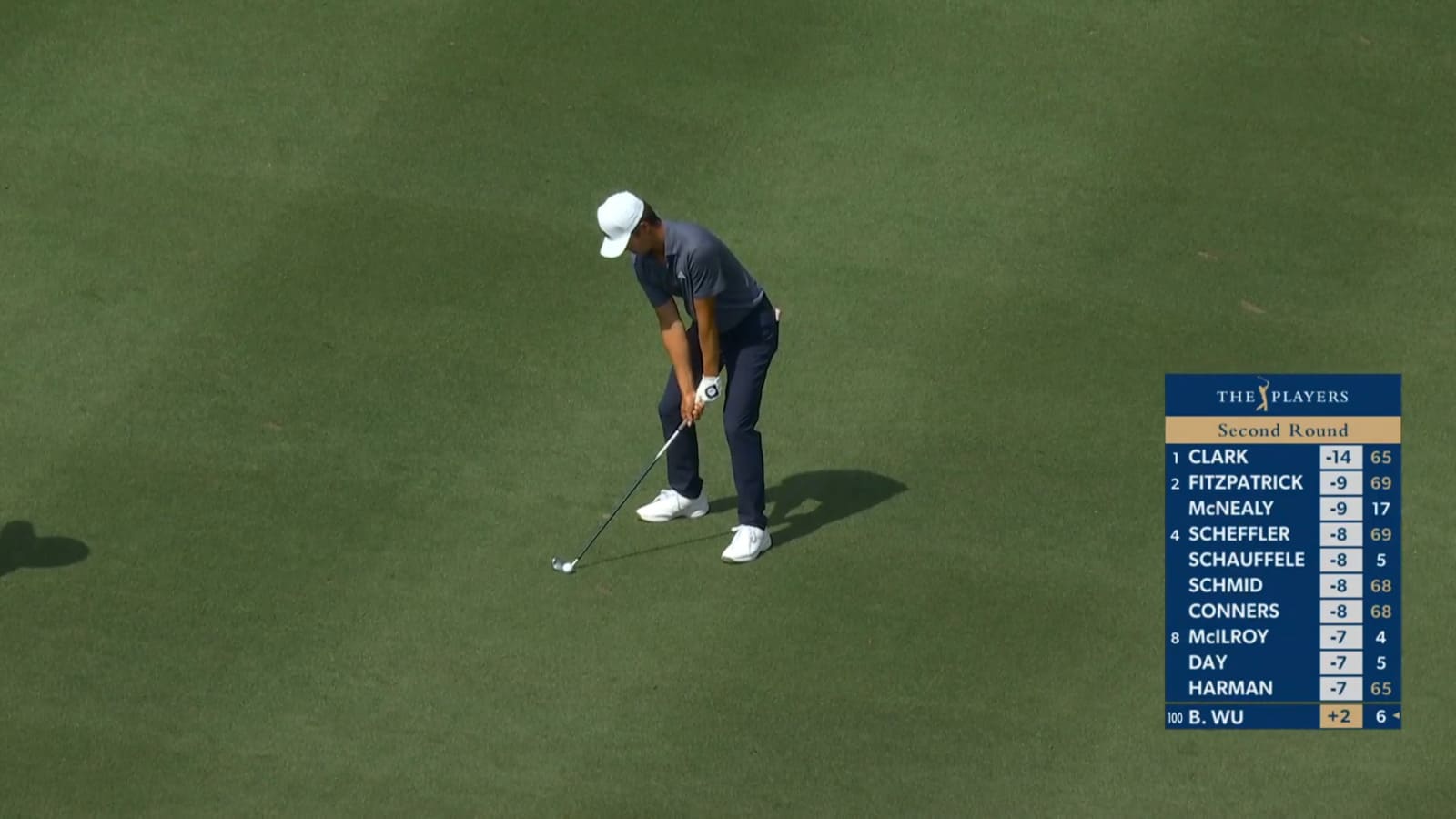 Brandon Wu rattles the flagstick from 231-yards at THE PLAYERS
