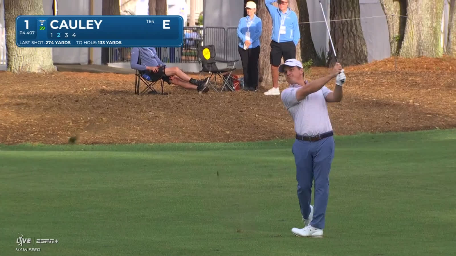 Bud Cauley's approach from 133-yards leads to birdie at RBC Heritage