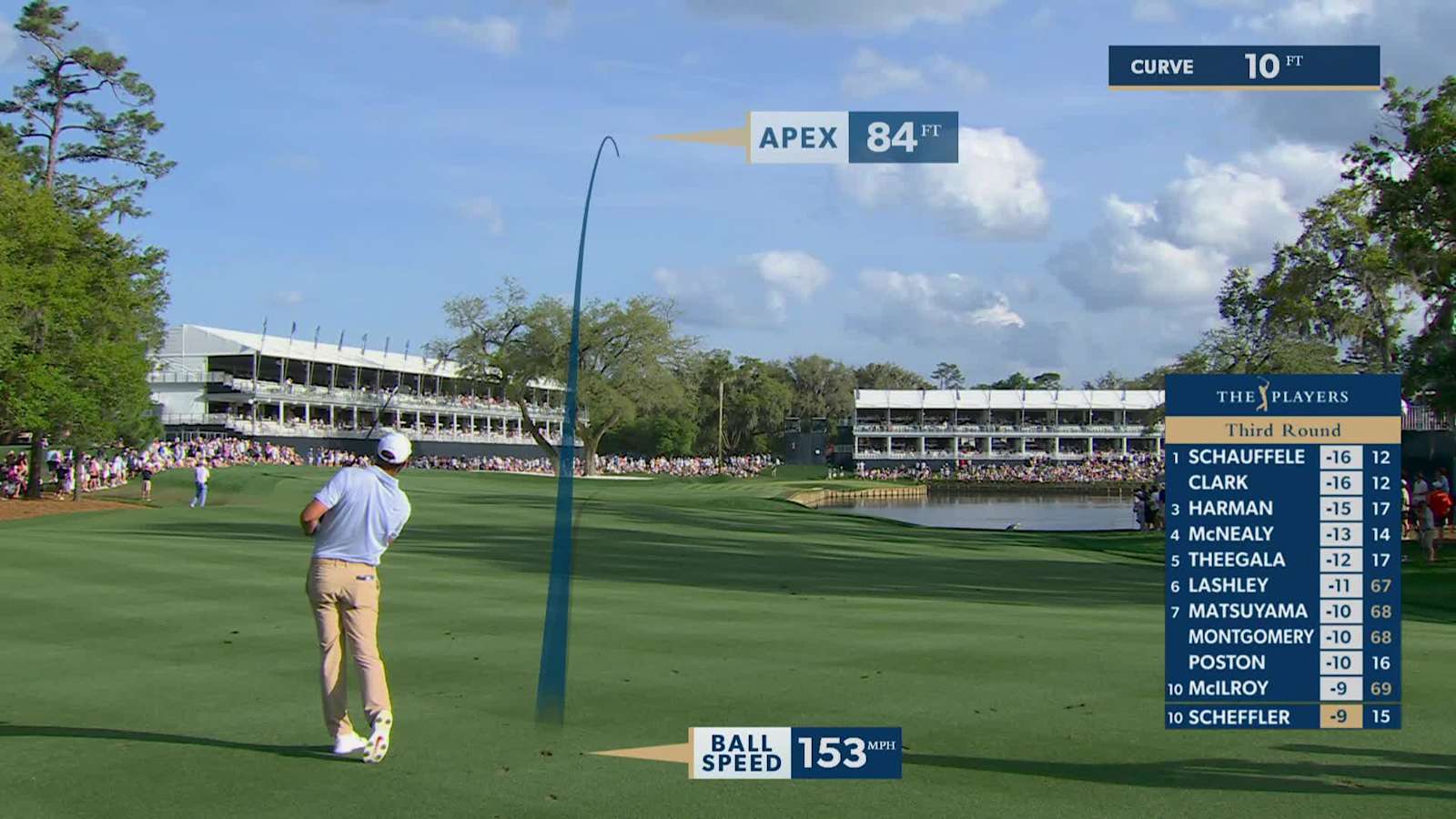 Scottie Scheffler gets up-and-down for birdie at THE PLAYERS