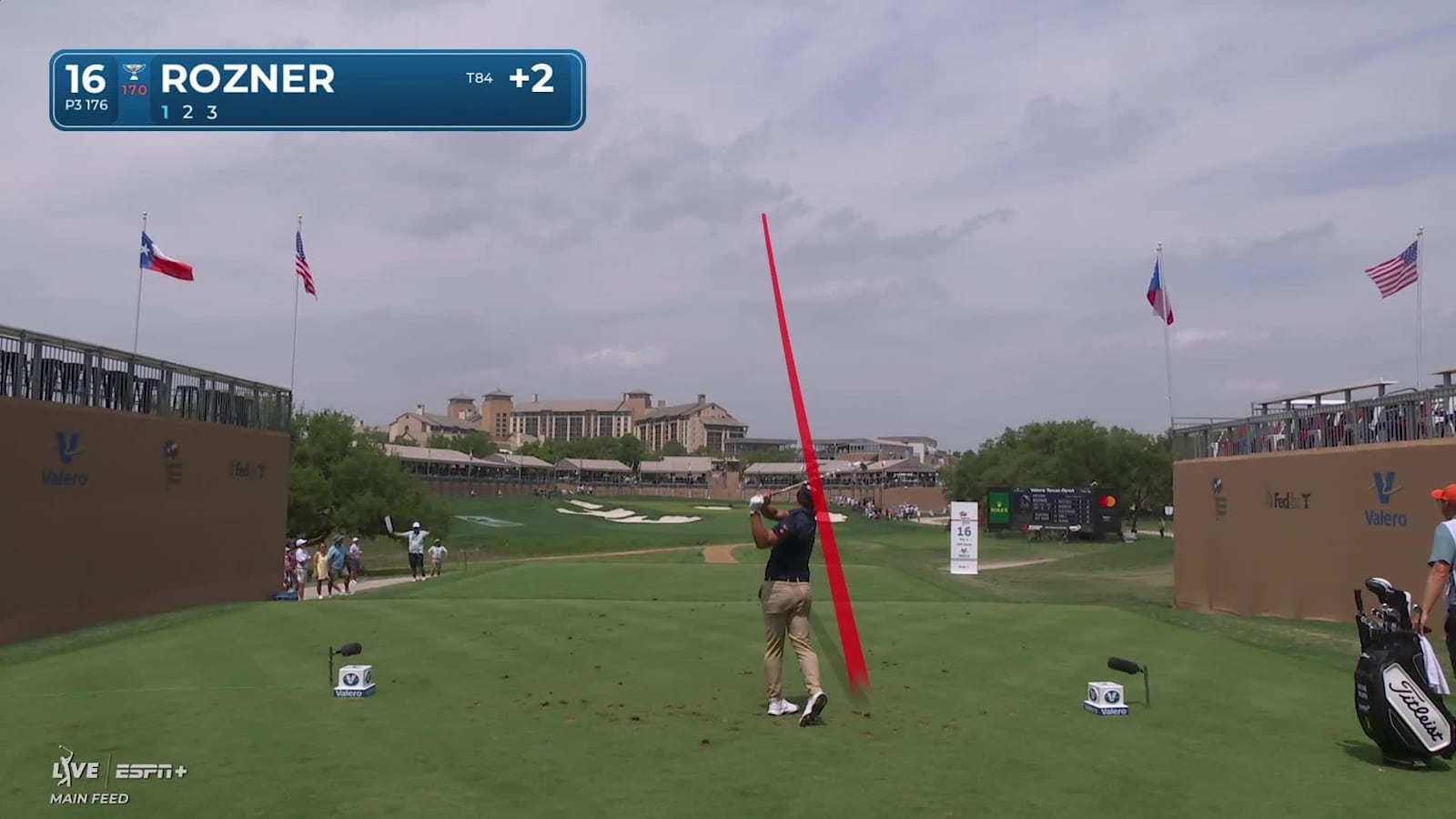 Antoine Rozner nearly aces leading to birdie at Valero