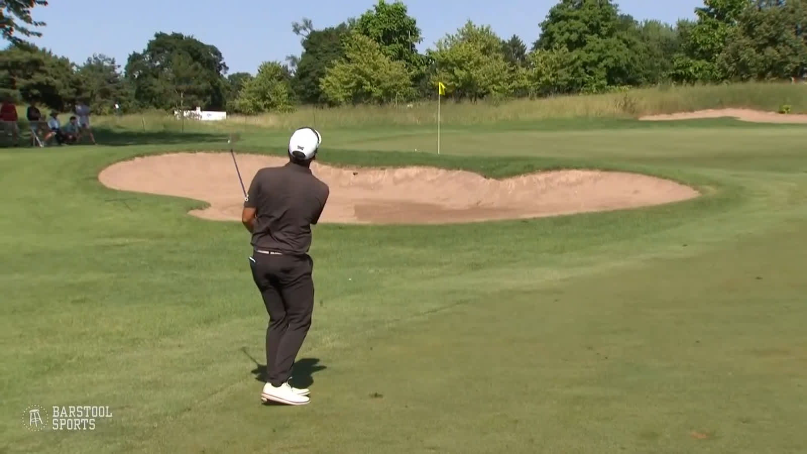 Ryan McCormick nearly holes chip shot over bunker at NV5 Invitational
