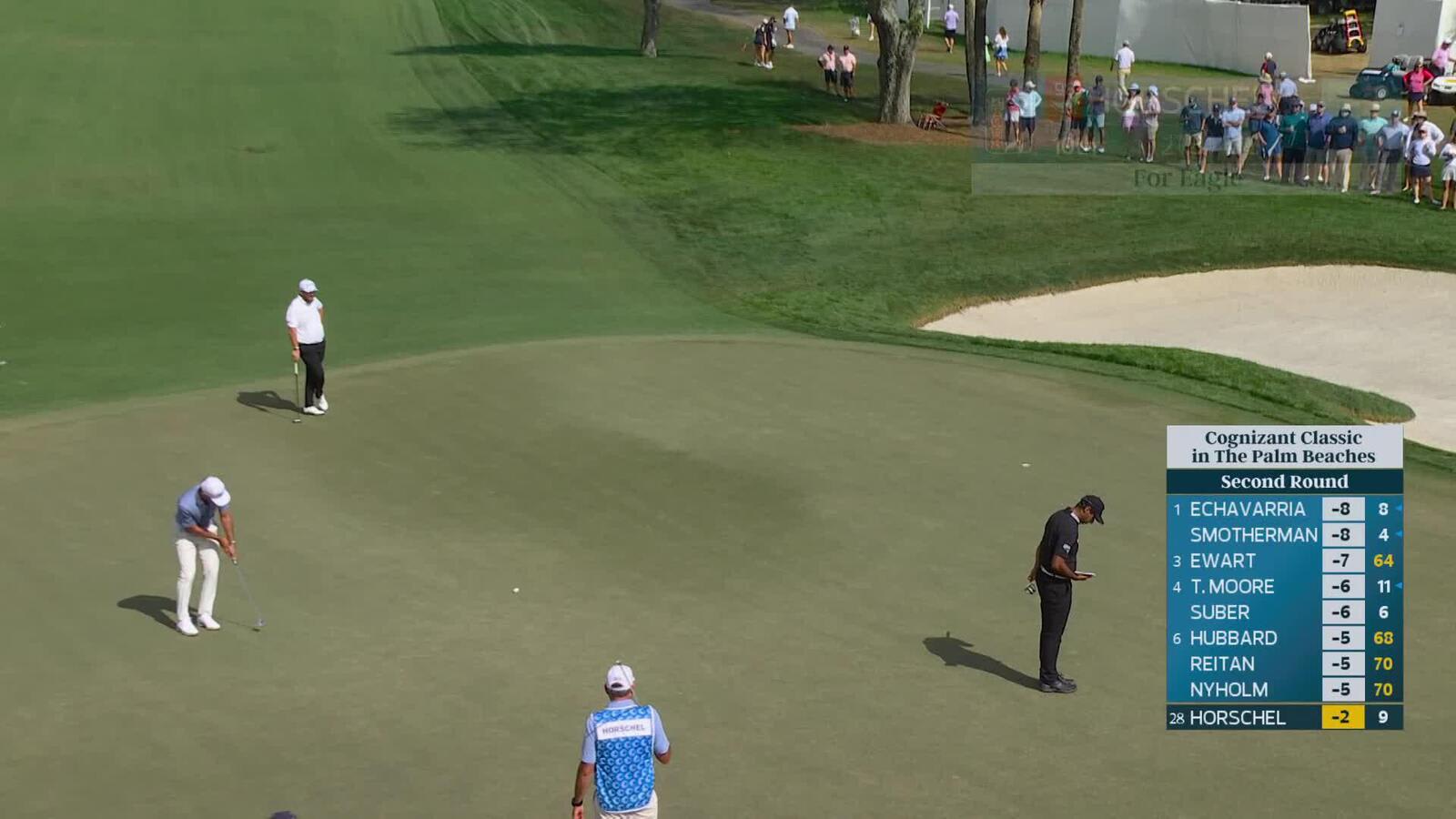 Billy Horschel hits 232-yard approach to 34 feet, sets up birdie on No. 10 at Cognizant Classic