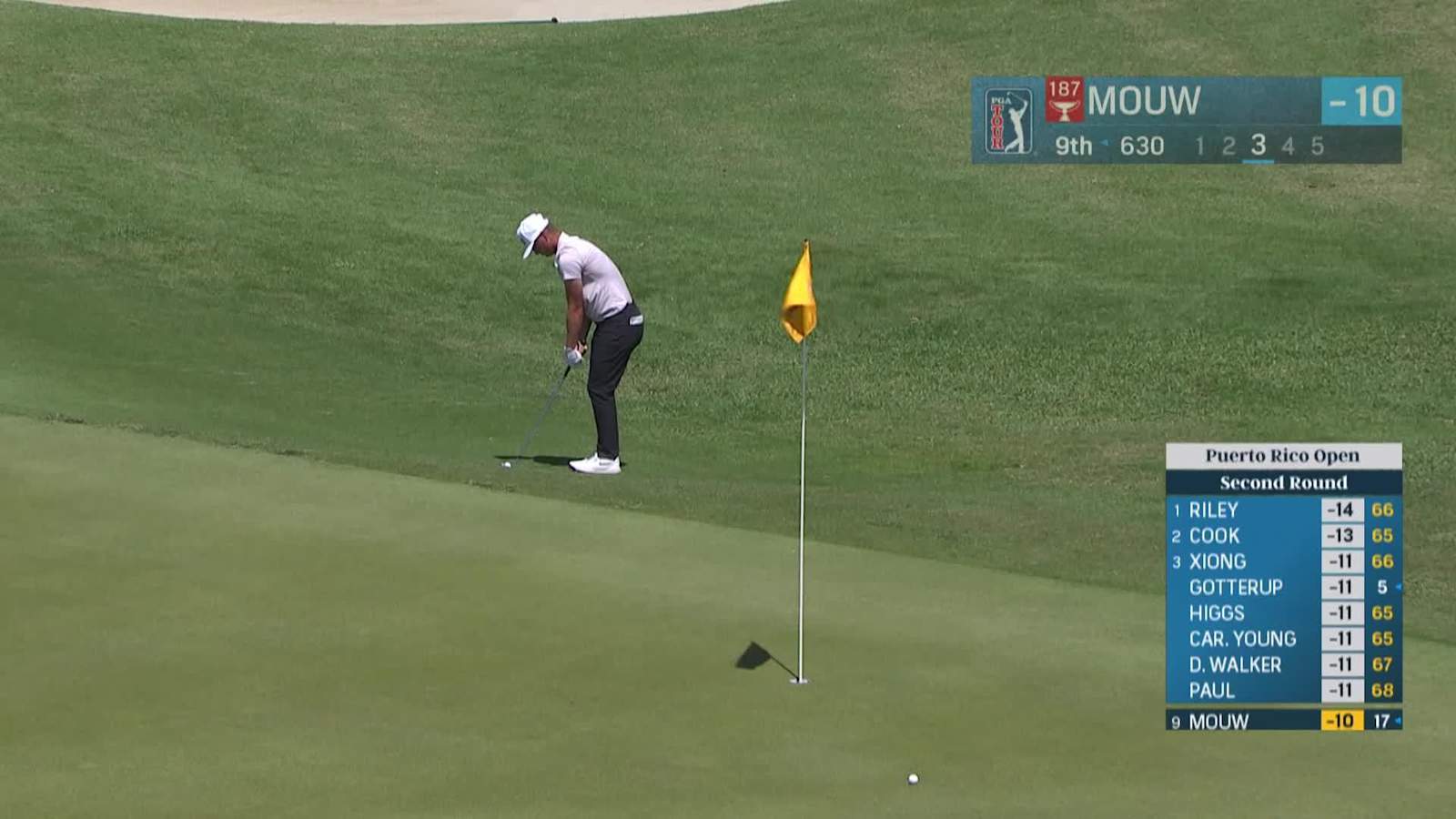 William Mouw chips in for eagle at Puerto Rico