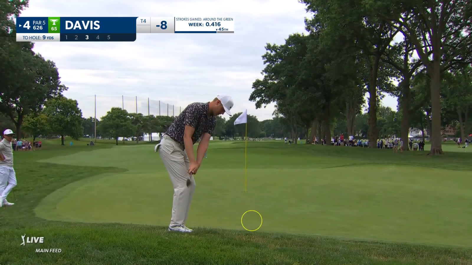 Cam Davis converts birdie on No. 4 at Rocket Mortgage