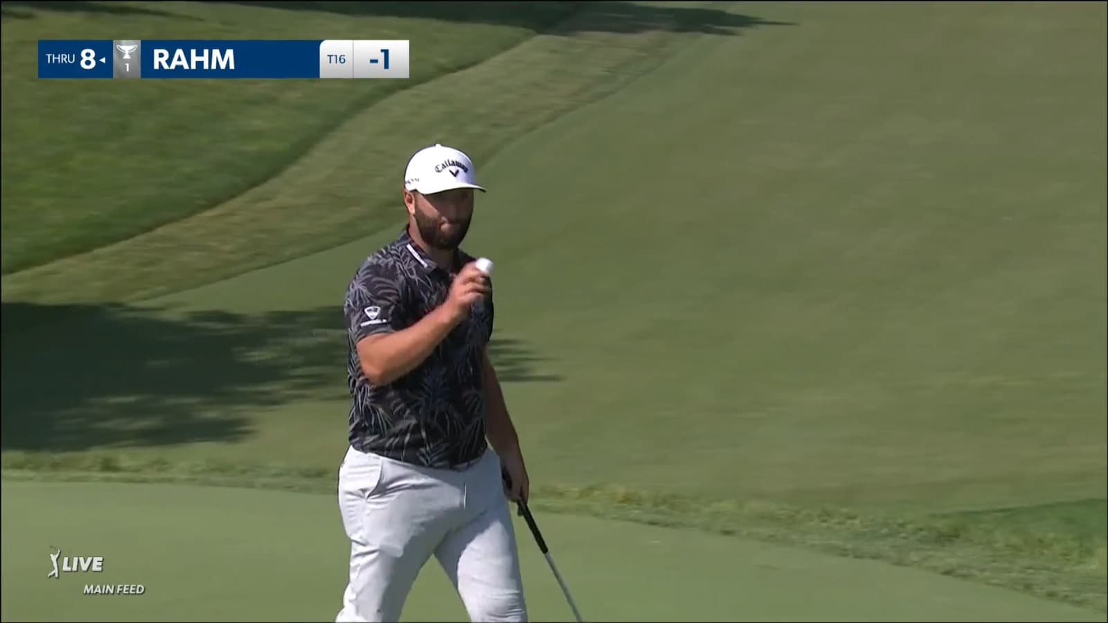 Jon Rahm dials in 175-yard approach at the Memorial