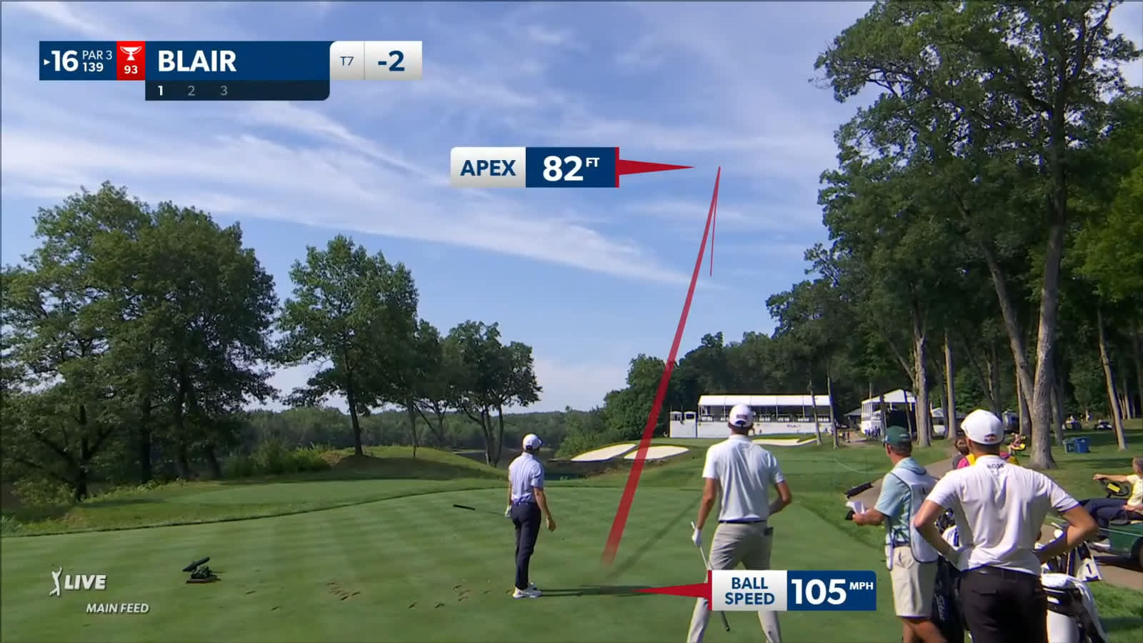 Zac Blair dials in tee shot to set up birdie at John Deere