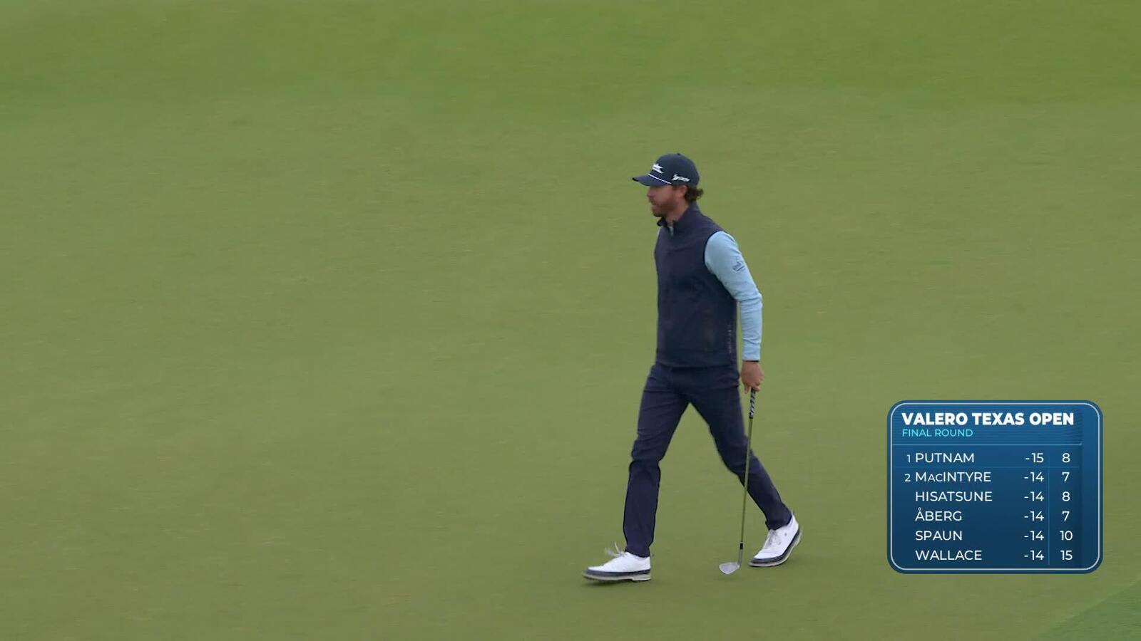 Sam Ryder sinks 36-foot birdie putt on No. 9 at Valero