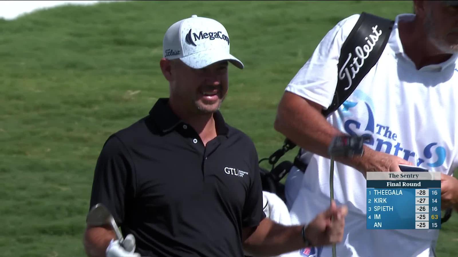 Brian Harman's chip below the hole and birdie at Sentry