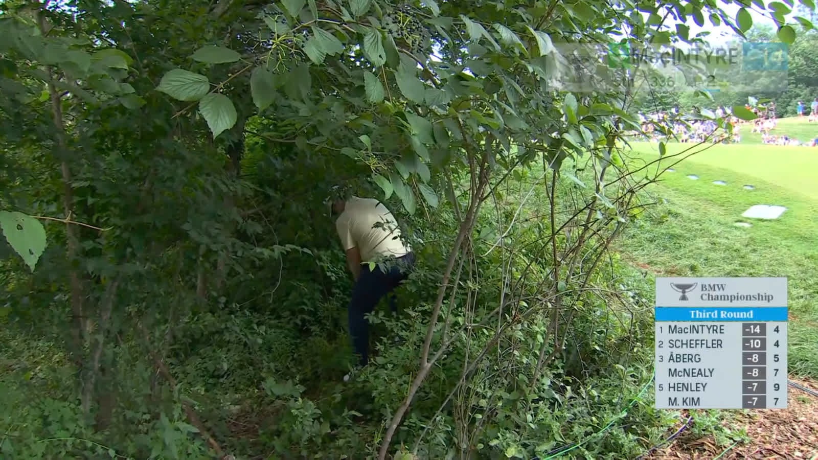 Robert MacIntyre saves incredible par from native area at BMW Championship