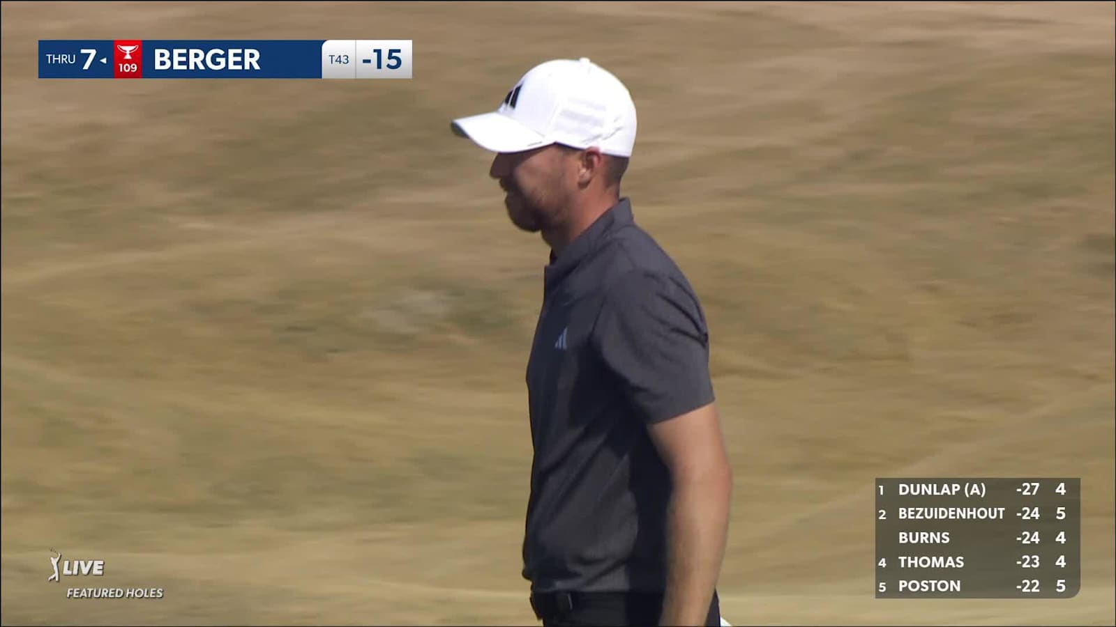 Daniel Berger makes birdie on No. 16 at The American Express