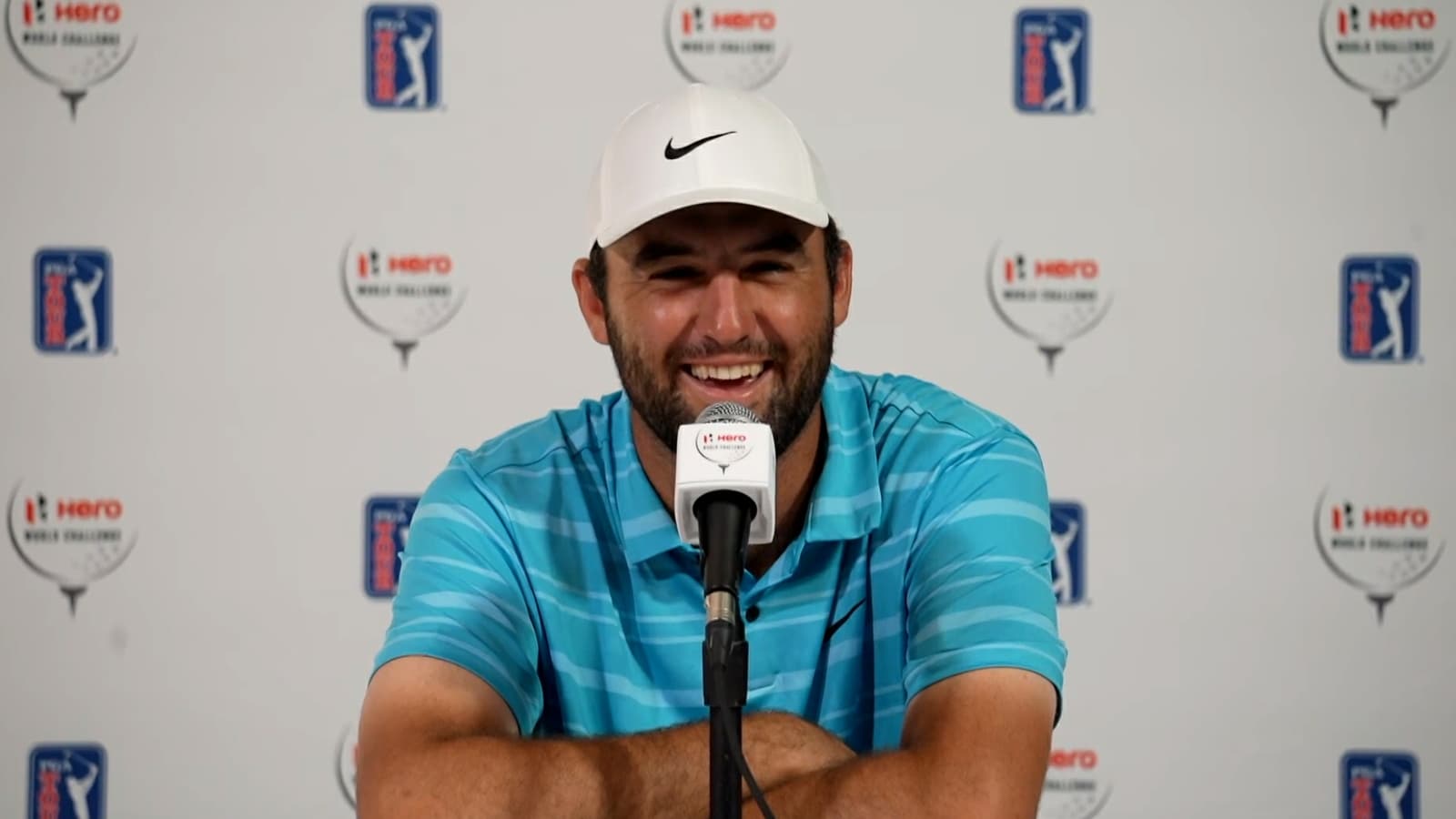 Scottie Scheffler’s news conference after winning Hero