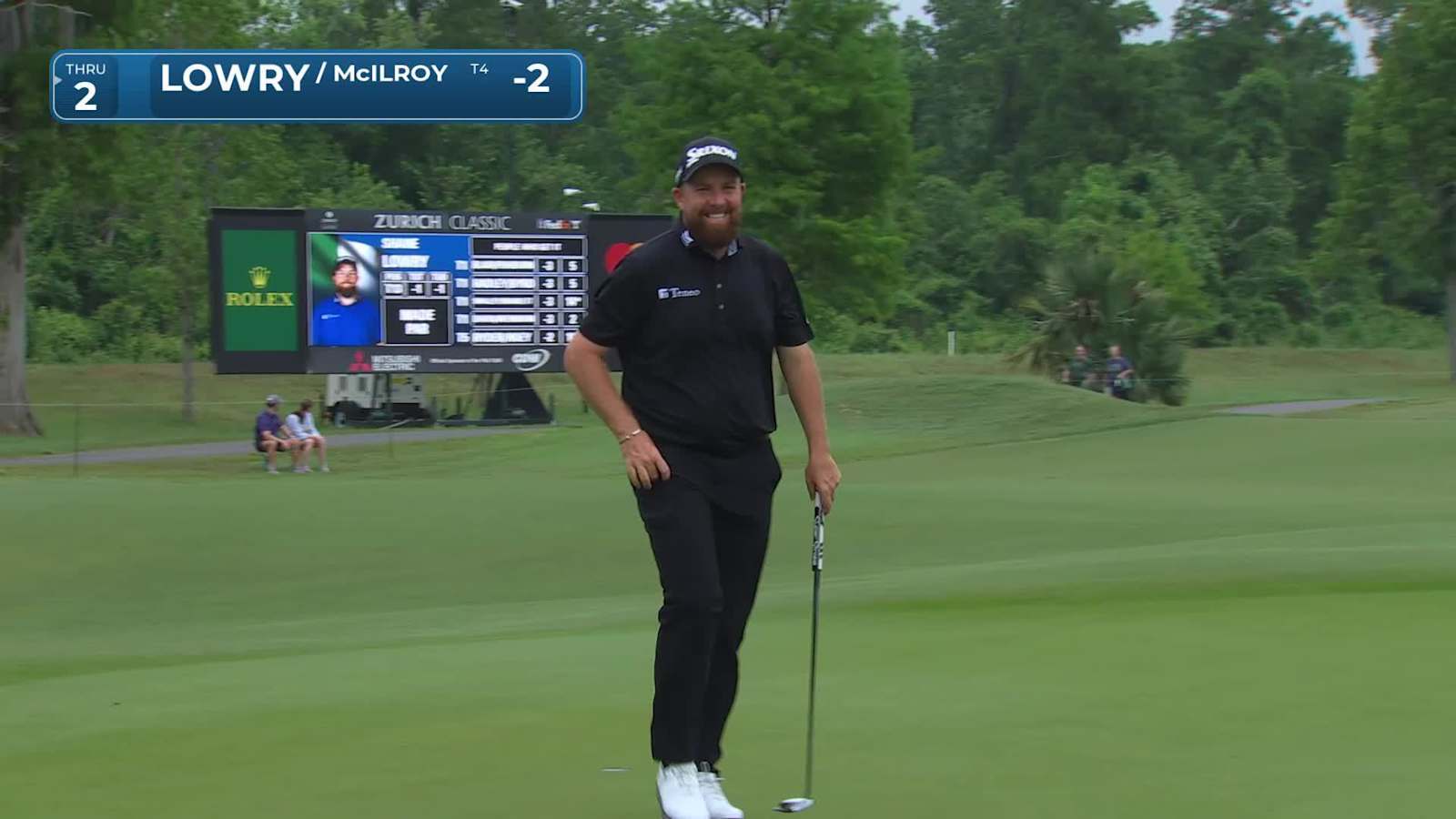 Shane Lowry cards back-to-back birdies at Zurich Classic