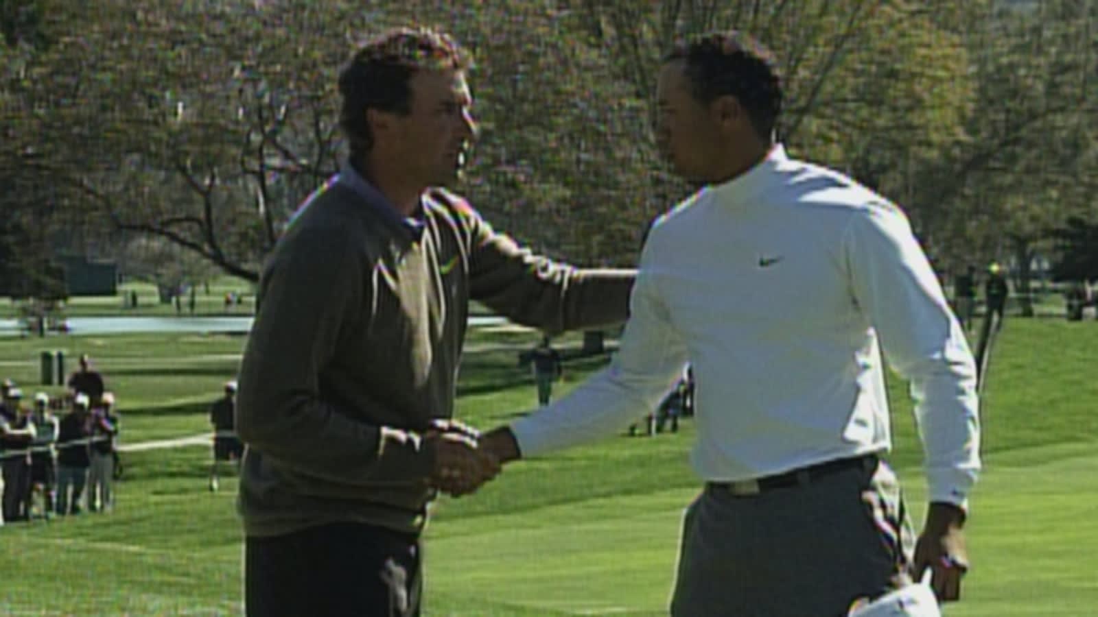 Tiger Woods defeats Stephen Ames at 2006 Cadillac Match Play