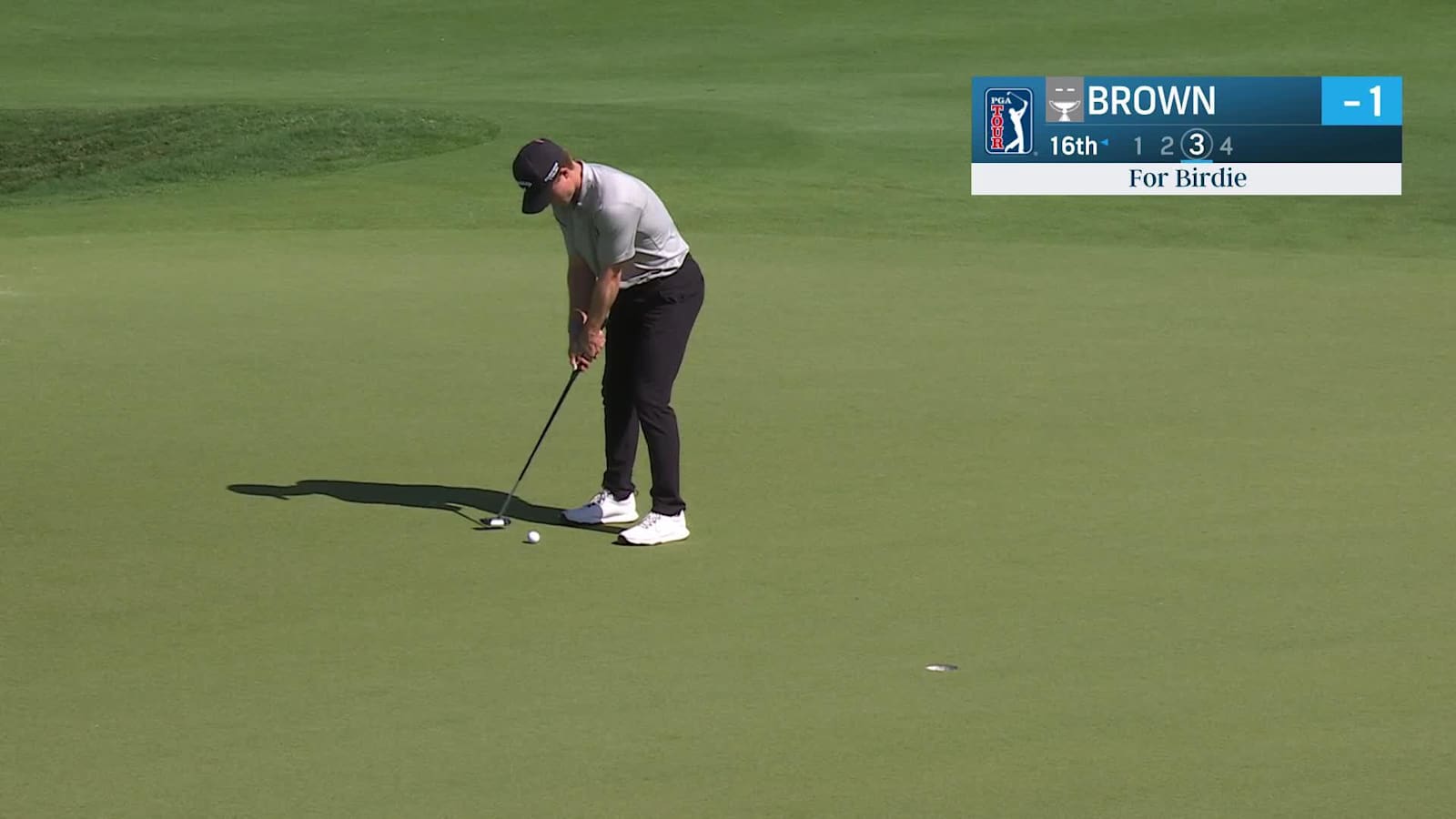Blades Brown makes birdie putt at Mexico Open
