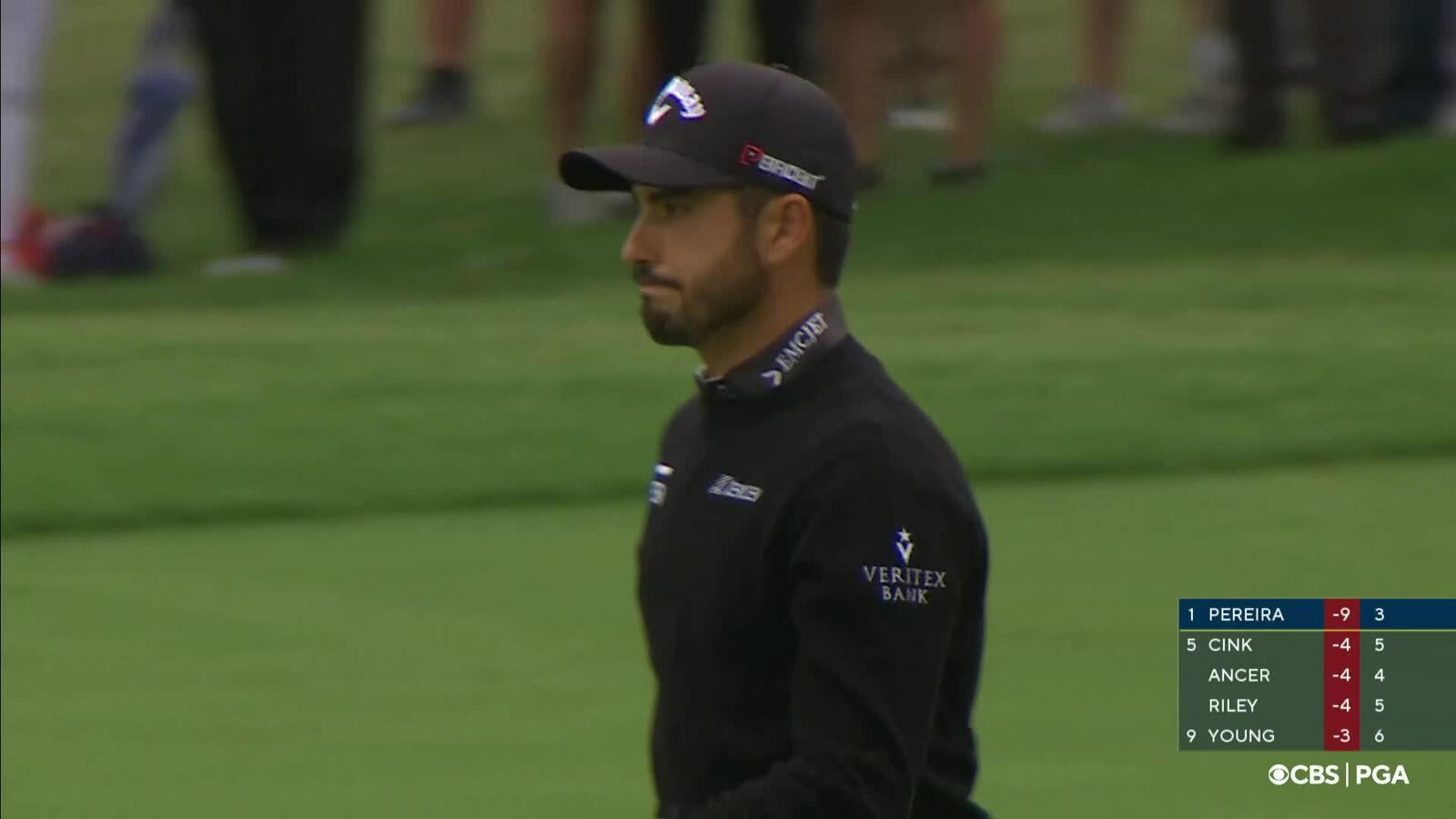 Abraham Ancer spins wedge tight and birdies at PGA Championship