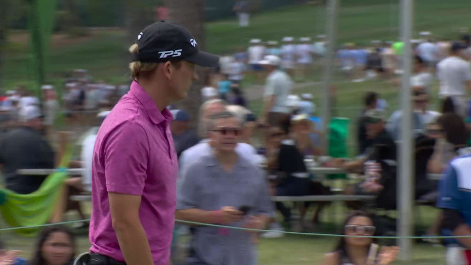 Jacob Bridgeman sinks a 23-foot birdie putt at Valspar
