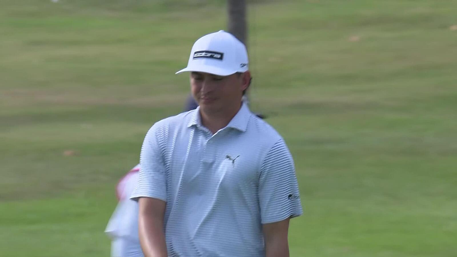 Patrick Welch makes birdie on No. 7 at Bahamas Classic Atlantis