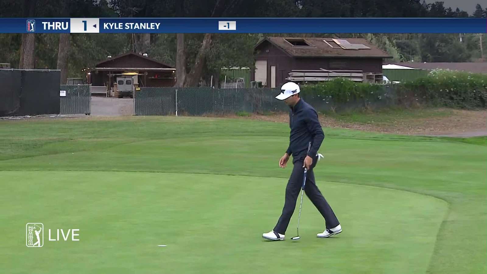 Kyle Stanley gets nice kick to set up birdie at Fortinet Championship