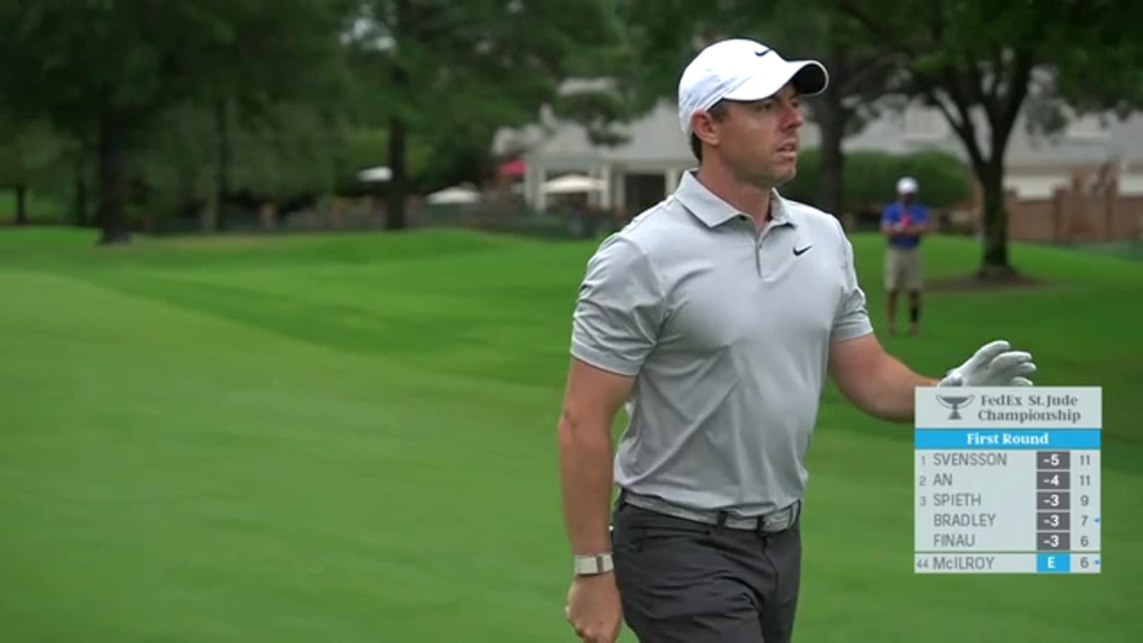 Rory McIlroy reaches in two with excellent approach yielding eagle at FedEx St. Jude