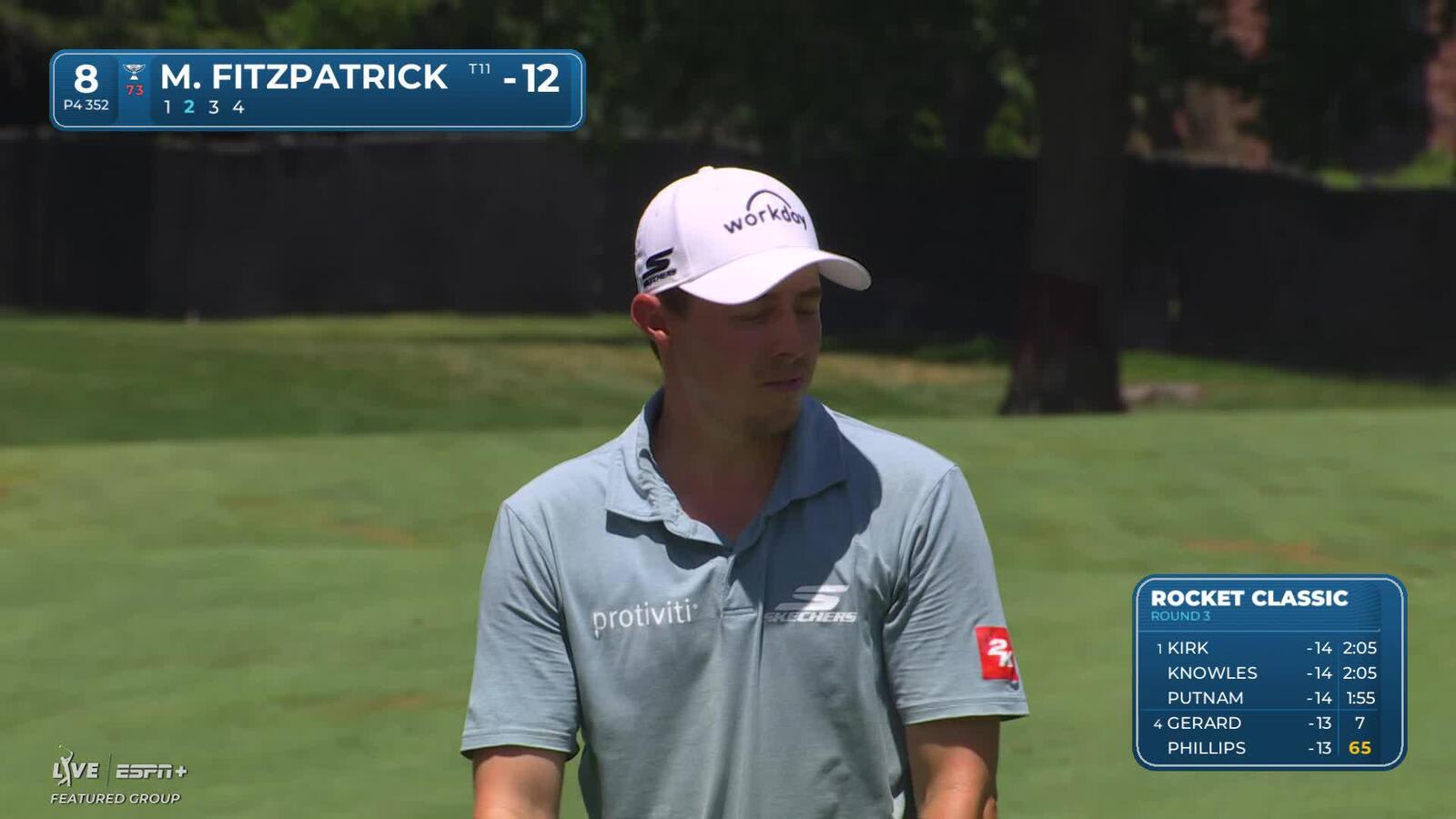 Matt Fitzpatrick chips it close to set up birdie at Rocket Classic