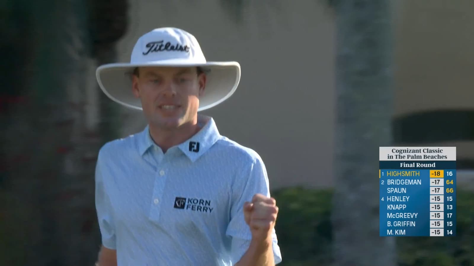 Joe Highsmith sinks 20-foot birdie putt at Cognizant Classic