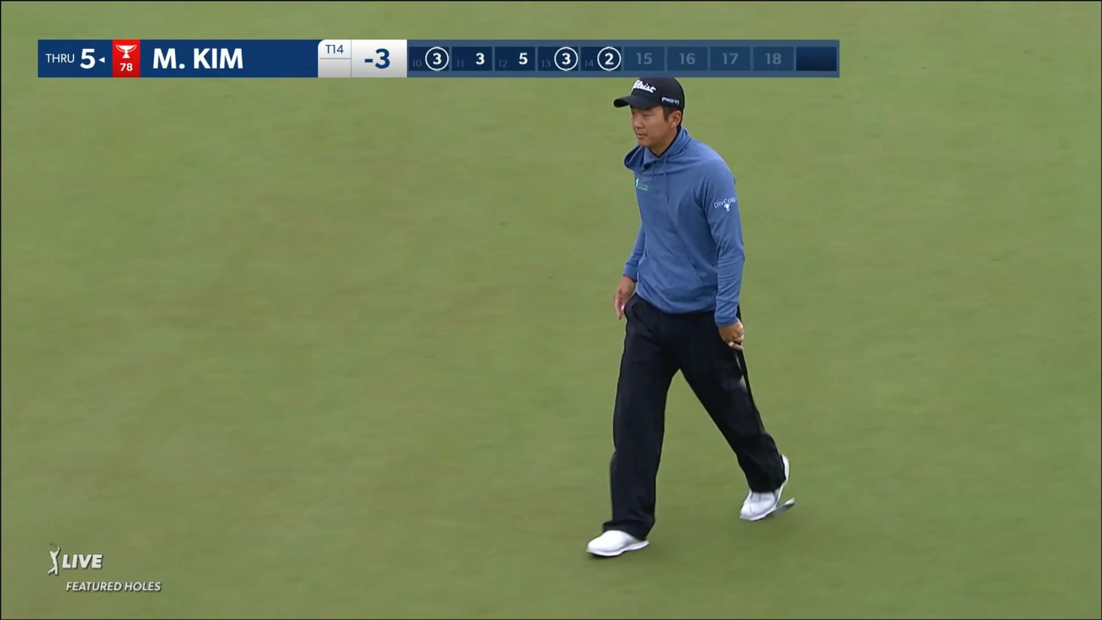 Michael Kim goes back-to-back with birdie on No. 14 at RBC Canadian