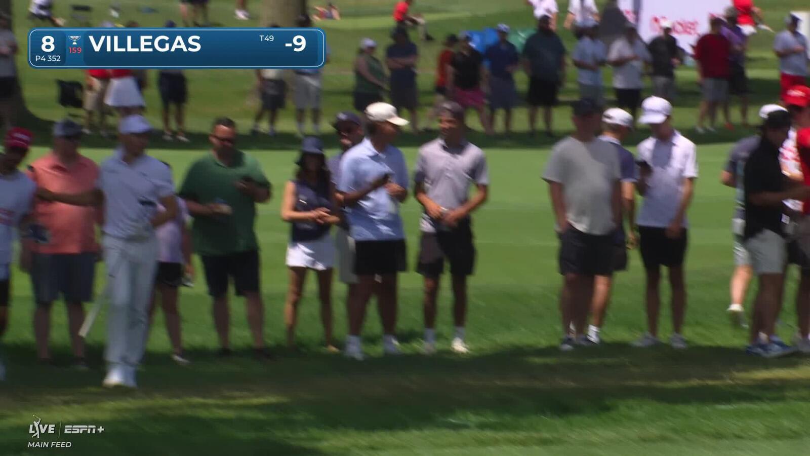 Camilo Villegas makes birdie on No. 8 at Rocket Classic