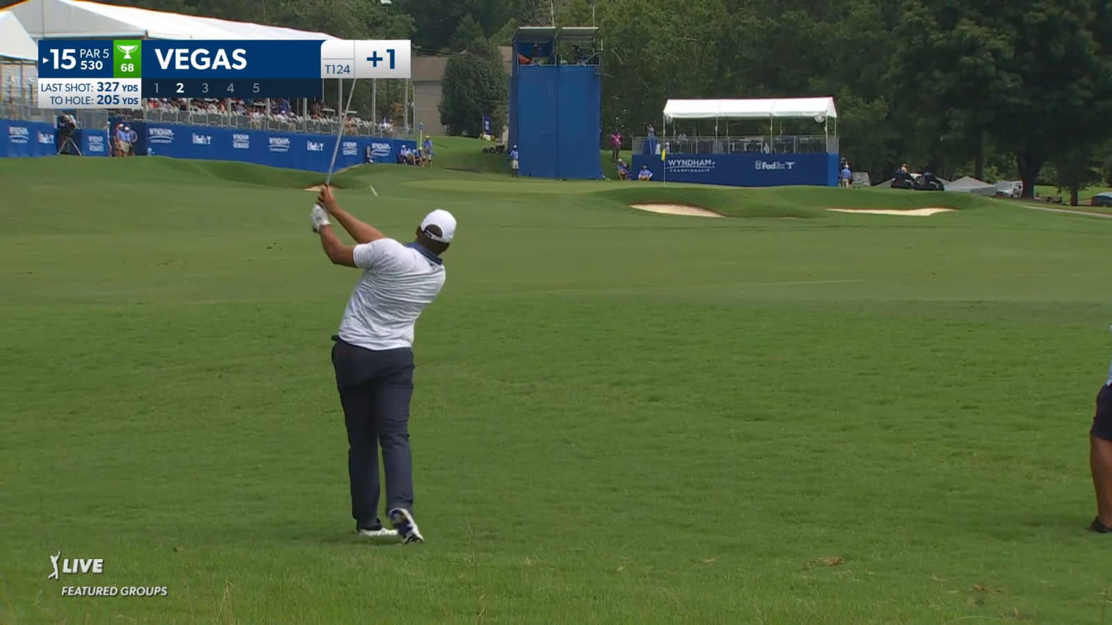 Jhonattan Vegas gets up-and-down from rough for birdie at Wyndham
