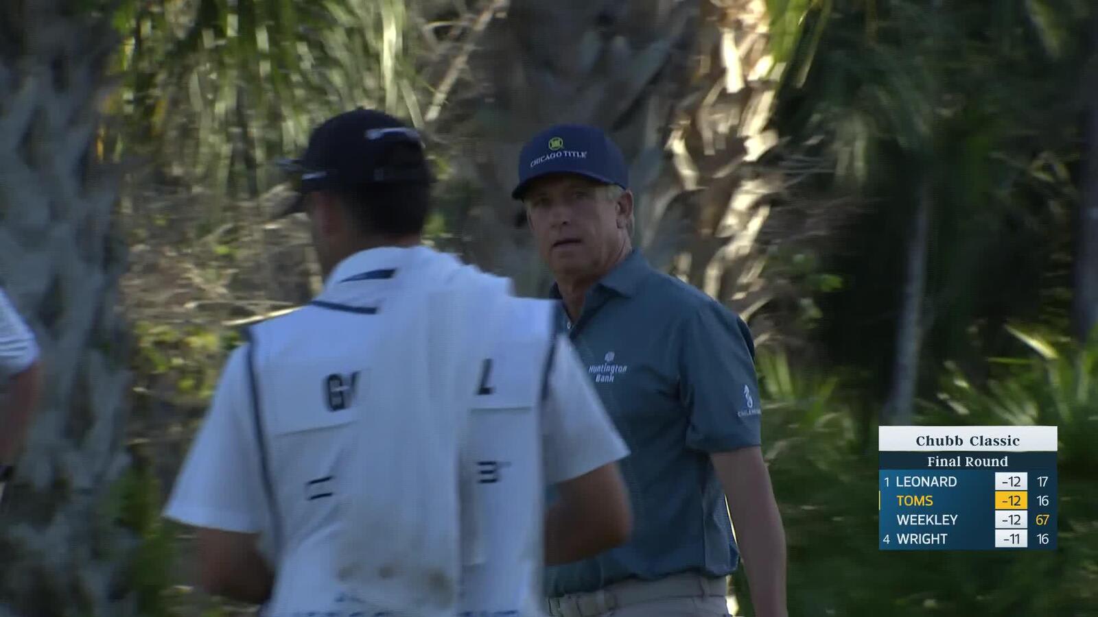 David Toms makes par putt on No. 17 at Chubb Classic