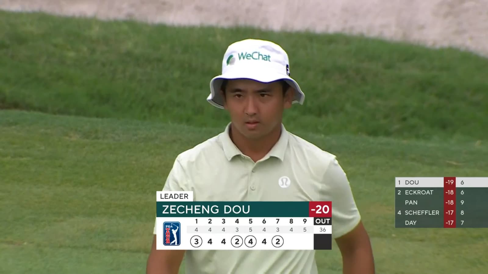 Zecheng Dou continues birdie run on No. 7 at AT&T Byron Nelson